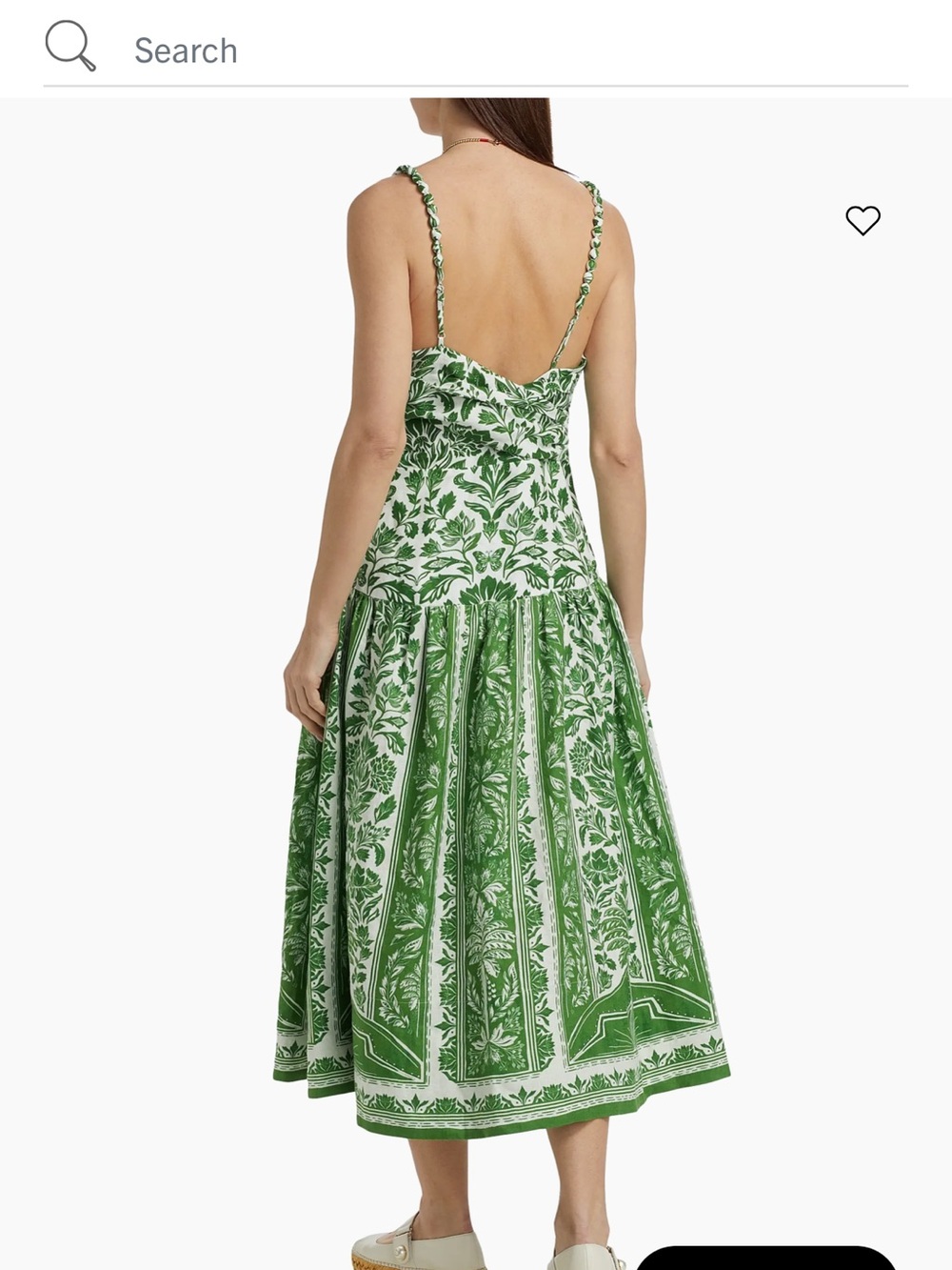 FARM Rio Green Botanical-Print Midi Dress - Picture 2 of 4